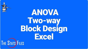 9.4.6 ANOVA Randomized Block Design Excel Data Analysis "ANOVA-Two Factor Without Replication" too