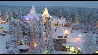 santa claus home town rovaniemi in lapland finland by air father christmas home arctic circle