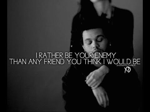 The Weeknd  Enemy - Lyrics on screen 