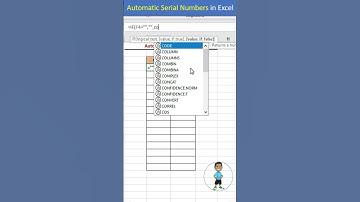 Excel Job Interview Questions Automatic Serial Number in Excel #excel #exceltips #shorts #exceltips