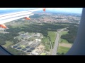 Landing to Milan Malpensa in a bright and clean day