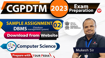 DBMS Sample Assignment-2 for CGPDTM Descriptive Computer Science exam preparation 2023
