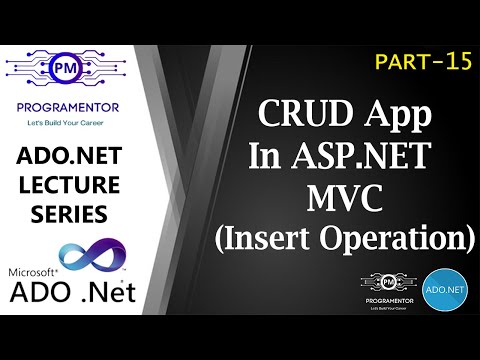 15 | Insert Data In Database Table | CRUD App In ASP.NET MVC Using ADO.NET | CRUD App (Hindi/Urdu)