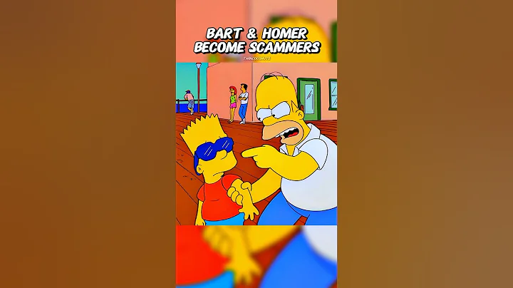 Bart & Homer Becomes Scammers 😳 #simpsons #shorts