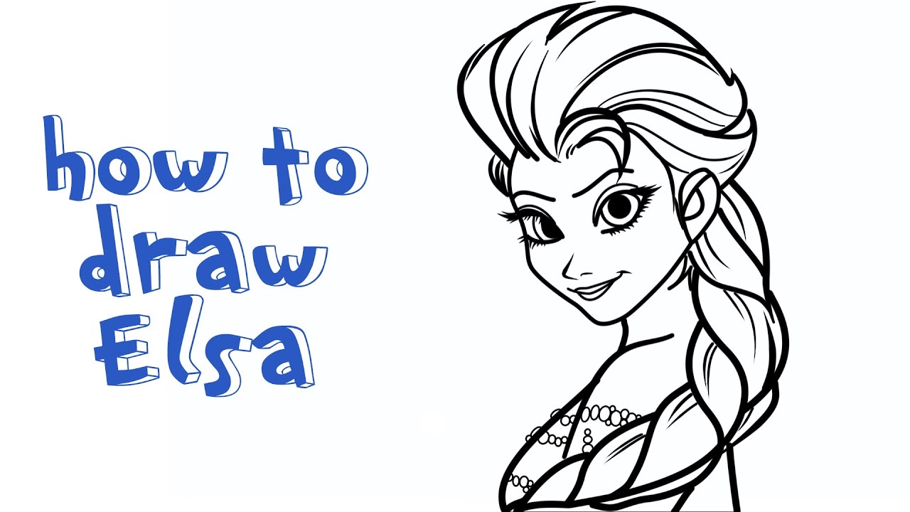 Painting Elsa | Learn to draw for for Kids | Step by Step Elsa - YouTube