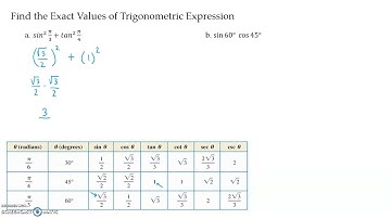 7.3 Computing the Values of Trig Functions of Acute Angles Video 4