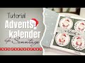 7 Tage Adventskalender | Tag 3 | Tutorial | Adventskalender f. 4 Adventssonntage | Pizzabox + Rahmen