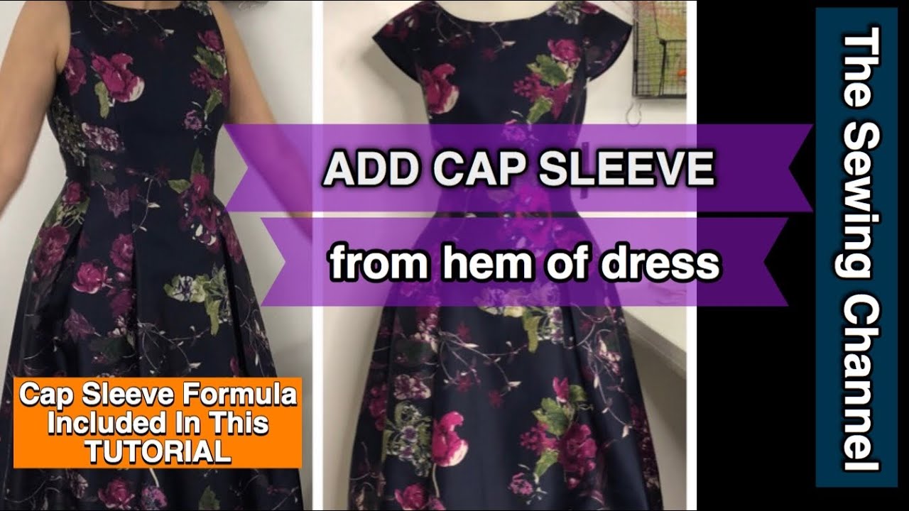 Show me the strapless dress that you added cap sleeves to!