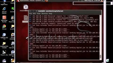 Backtrack 5 tutorial SET 1/1