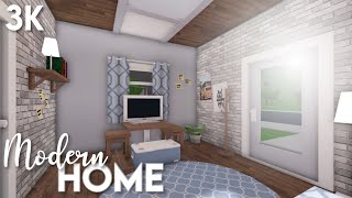 3k No-Gamepass Modern Home | Bloxburg ROBLOX speedbuild