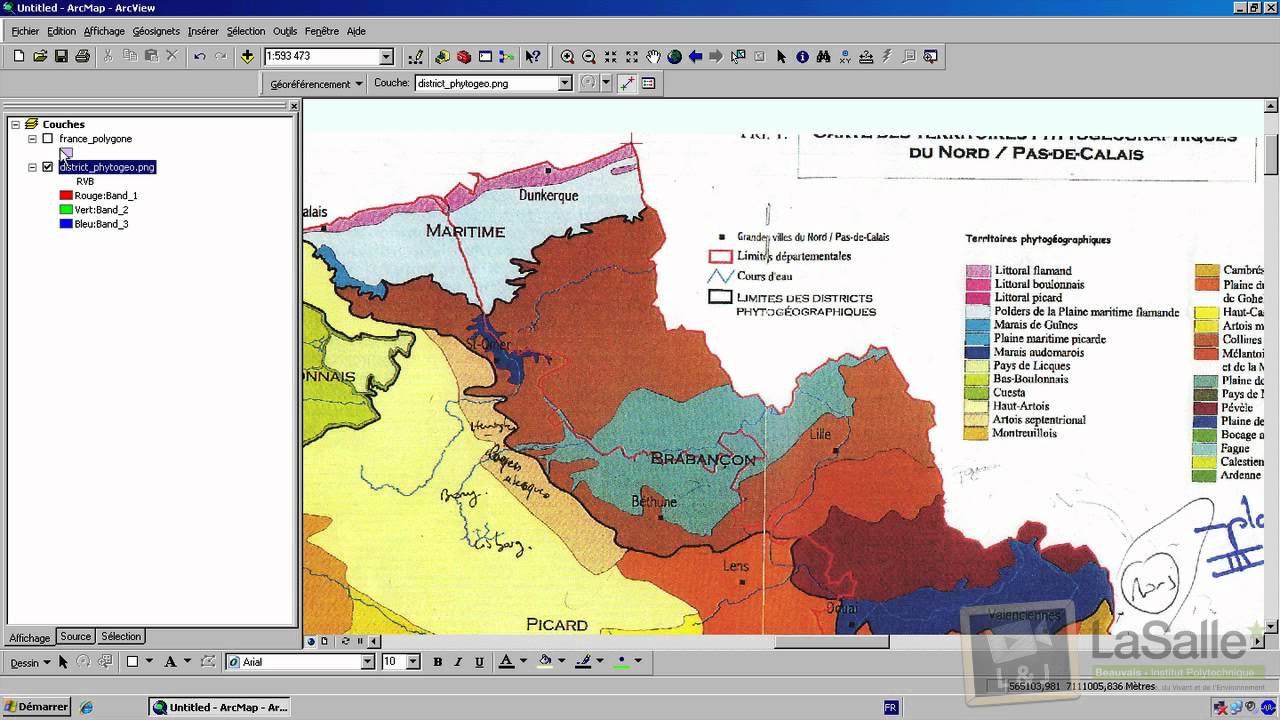 ArcGis - Géoréférencement avec AcrMap 