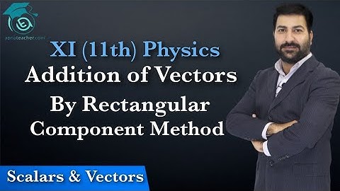 XI (11th) Physics, Addition of Vectors By Rectangular Component Method | Chapter 2