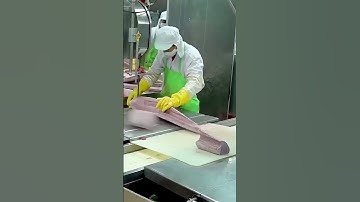 🎣TUNA FISH CUTTING AND PROCESS #shorts