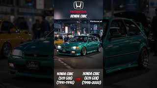 Honda Civic Transformation #honda #hondacivic #transformation #beforeandafter