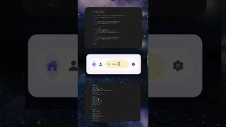 Searchable Bottom Navbar UI using HTML & CSS 🔍