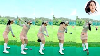 イダヨン Lee Da Yeon プロゴルファー Driver Shot Slow Motion