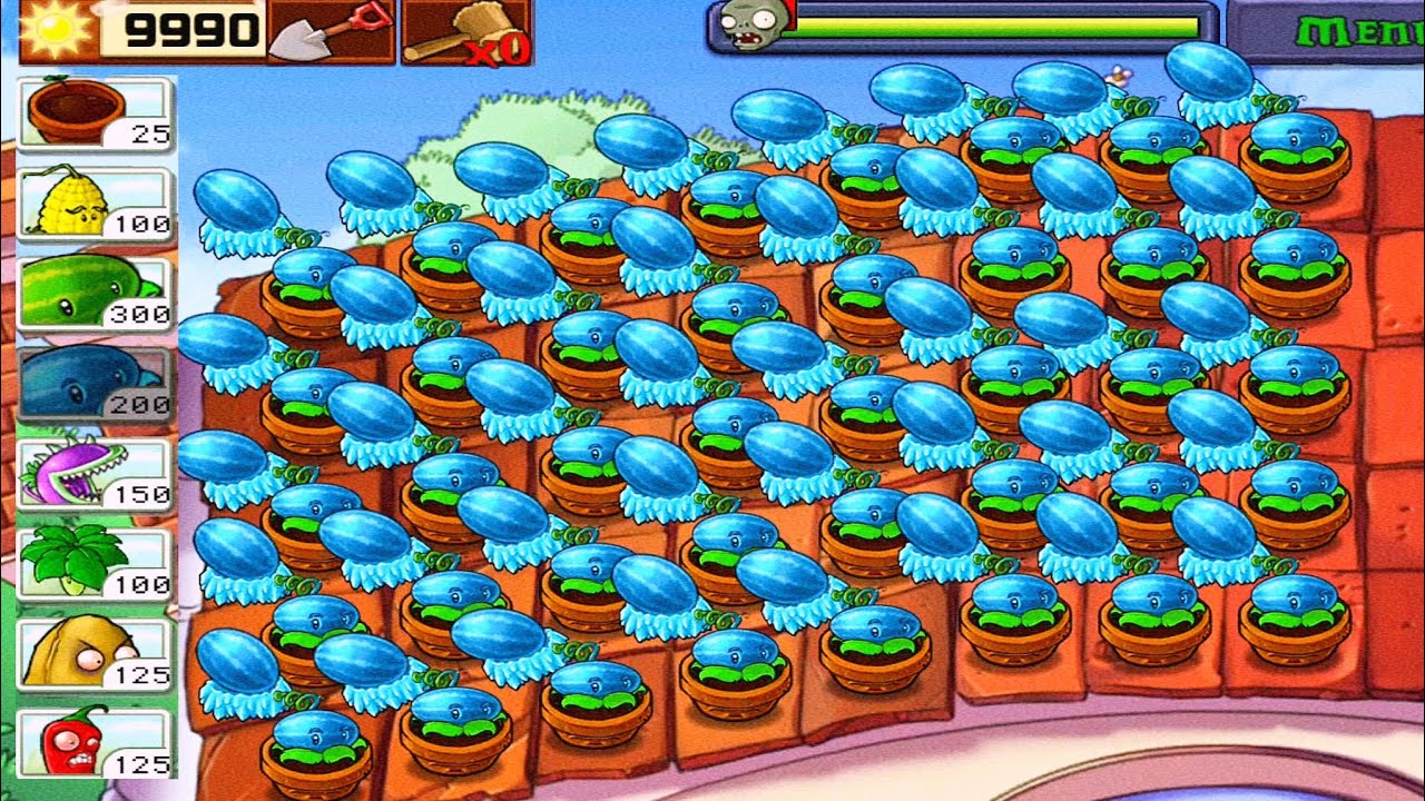 Plants vs Zombies Puzzle : Last Stand Roof 5 Flags Completed Plants vs Zombies Puzzle : Last Stand Roof 5 Flags Completed