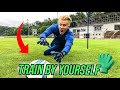 HOW TO TRAIN BY YOURSELF DURING CORONA - SOLO GOALKEEPER TRAINING 😱🧤