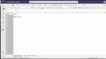 5° Lezione di Excel - Inserire righe e colonne, unire le celle