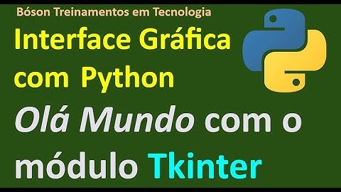 Olá Mundo com a biblioteca tkinter - Interface Gráfica em Python