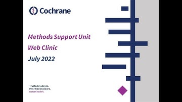 MSU Web Clinic July 2022: Writing up reviews with network meta-analysis