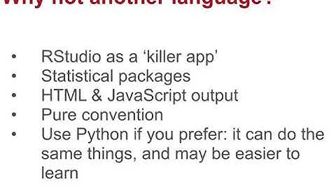 Why R is used by data journalists