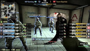 NiP vs Dignitas on de_dust2 @ Mikz Challenge Grand Finals (CS:GO NiP vs DIG) Game 1