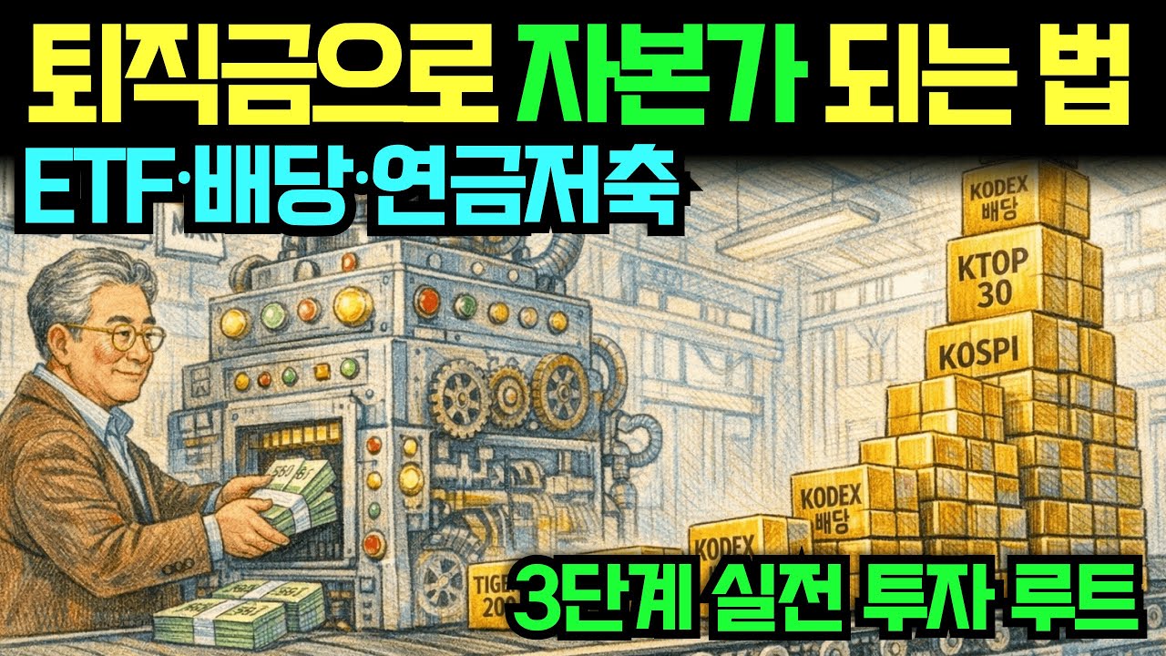 50대 퇴직금 7,323만 원으로 자본가 되는 법 | ETF·배당·연금저축 3단계 실전 투자 루트 | 시니어 경제