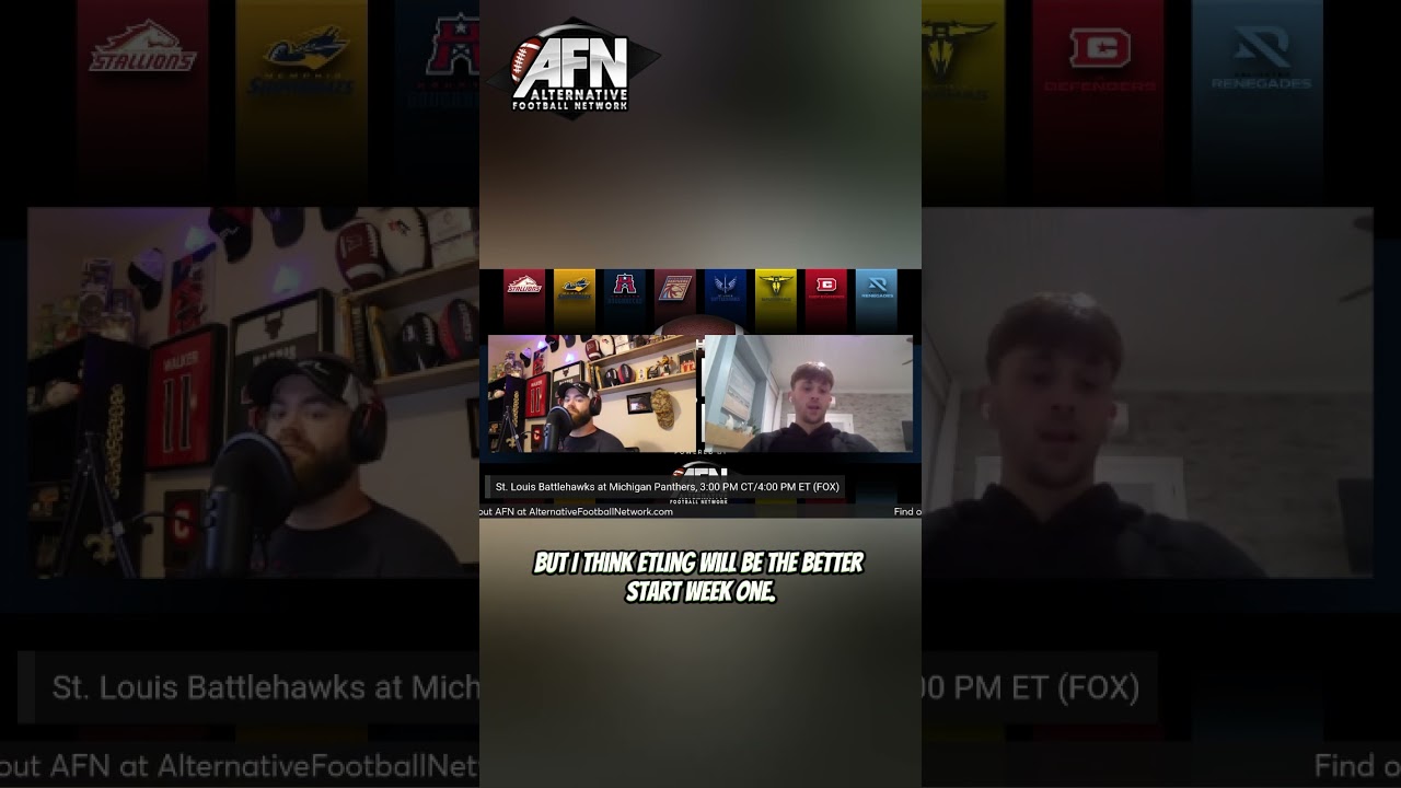 Battlehawks vs Panthers at 3:00PM CT/4:00PM ET on FOX Saturday, March 30th.