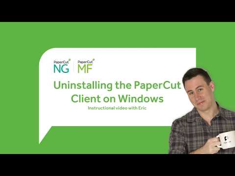 How to uninstall the PaperCut User Client on Windows