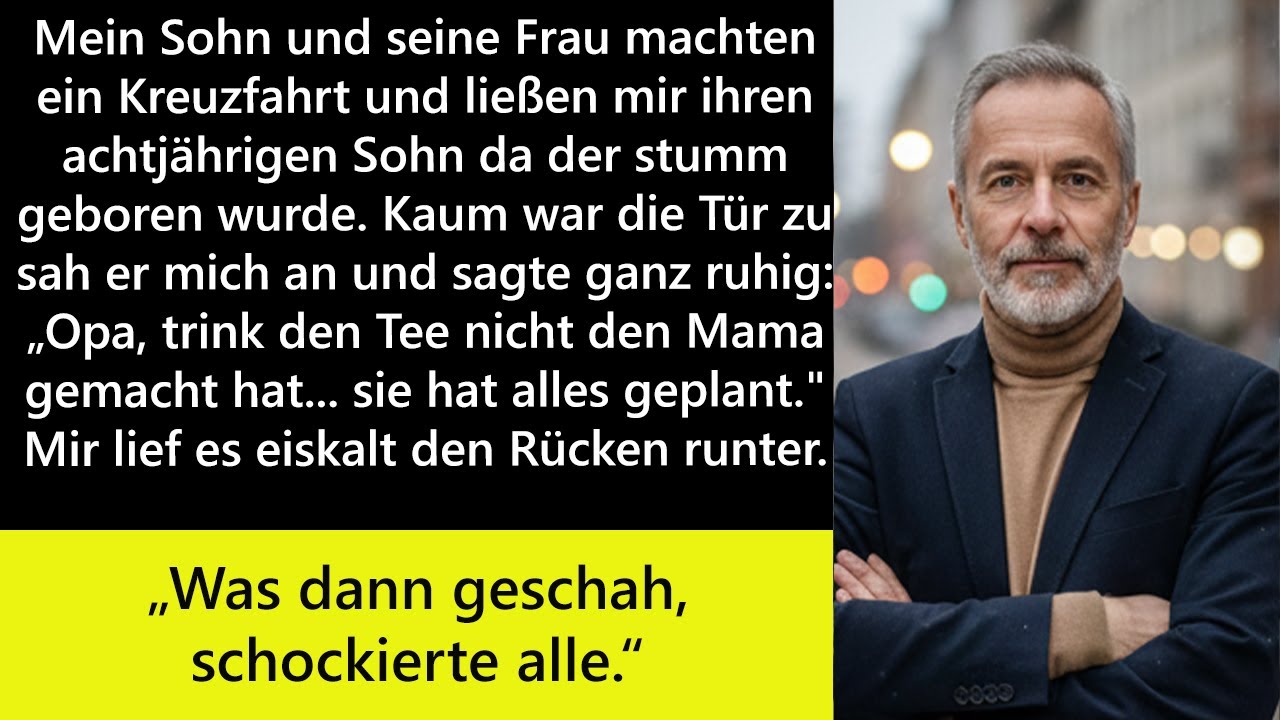 Niemand glaubte, dass er sprechen kann – bis mein stummer Enkel mich warnte