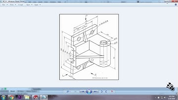 SolidWorks Tutorials : Machine Drawing Basics (Exercise #13)