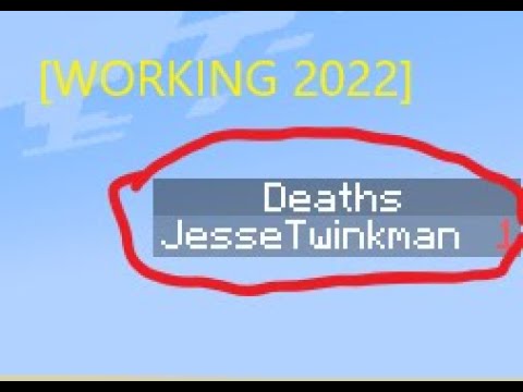 How to get death scoreboard in minecraft (Java 1.9+) - YouTube