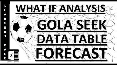 Excel Goal Seek in Telugu