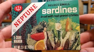 Opening 40+ Year Old Sardines And Feeding Them To My Drain