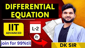 "Differential Equations Lecture 3 | Variable Separable & Reducible to Variable Separation | IIT JEE