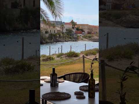 🌿🍽️ Restaurant view at Mangia’s Brucoli Resort, Sicily 🧡 #shorts #sicily #hotel