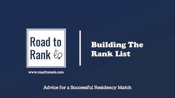 Building The Rank List