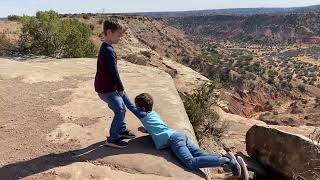 Owen helping Gavin with ‘his first climb’