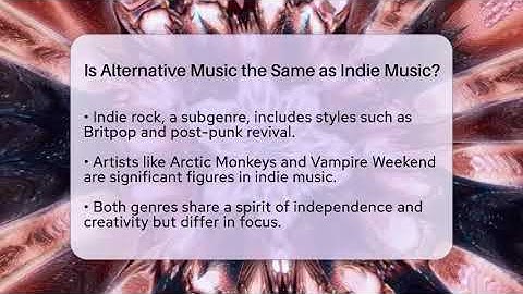Is Alternative Music the Same as Indie Music? | Alt Scene Guru News