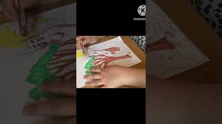 Colouring a kangaroo! Again! #coloring #colouring #kangaroo #australia #animalart #fun #wildanimals