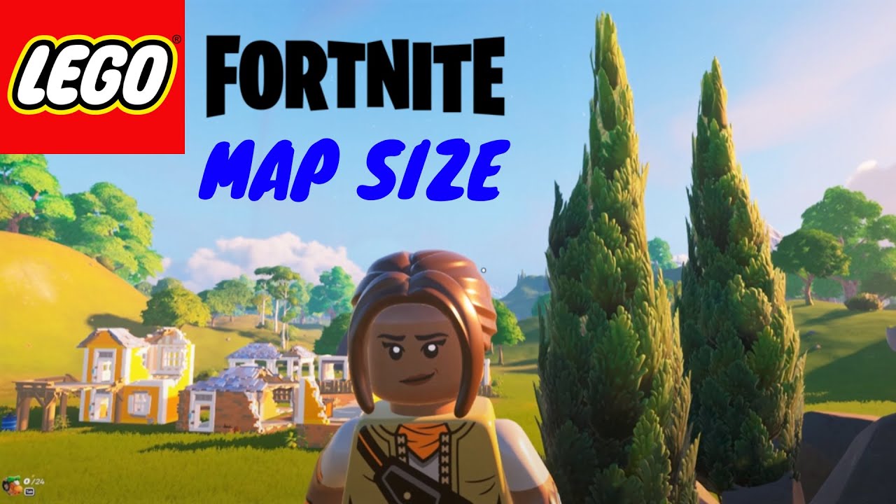 HOW BIG IS THE MAP in Lego Fortnite? Walk Across a Map YouTube