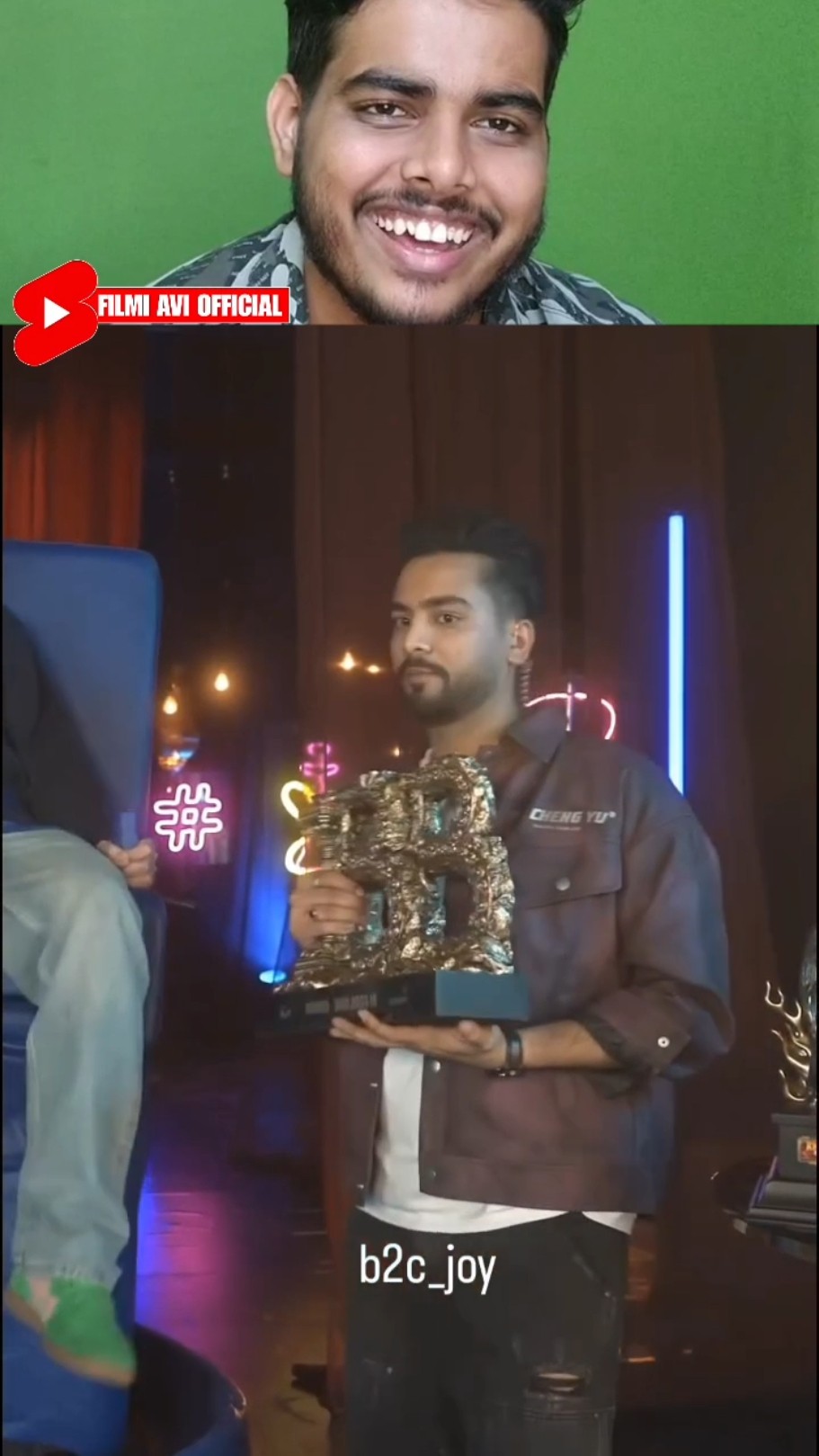 Elvish Yadav Ne Karanveer Se China Bigg Boss Ki Trophy | Reaction Video | #shorts #remix