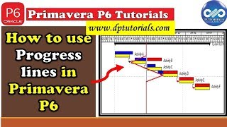 How To Use The Progress Line In Primavera P6 || Primavera Tips || dptutorials screenshot 2