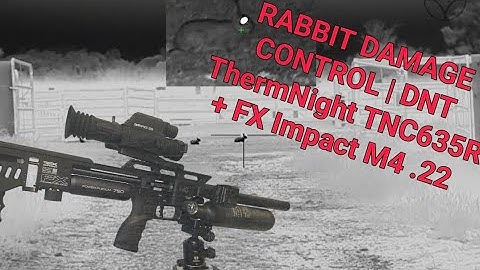 RABBIT DAMAGE CONTROL | DNT ThermNight TNC635R + FX Impact M4 .22 in Action!