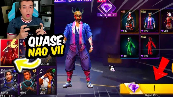 FREE FIRE - ABRINDO 200 CAIXAS DE PRESENTE, GANHEI TODAS SKINS 