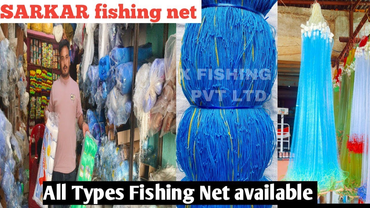 Fishing net wholesale market machili pakrneka jal All Types Fishing