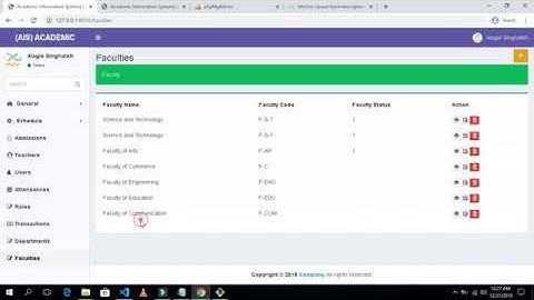 Laravel Student Information System Add Department Section part 30