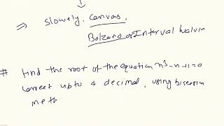 2.a Solution of Algebraic and Transcendental Equations ( Bisection method)