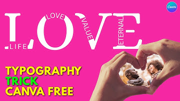 Hoe je tekst in letters kunt buigen in Canva Typografietruc